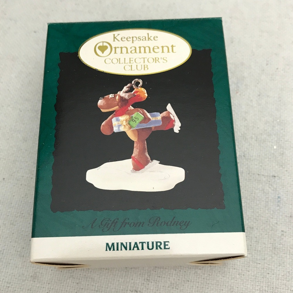 Hallmark Christmas Vintage Miniatures, A Gift From Rodney 1995, Membership Orn